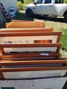 lot 199 image: Framed Prints all pictures have plexiglass, matting and foam board backings