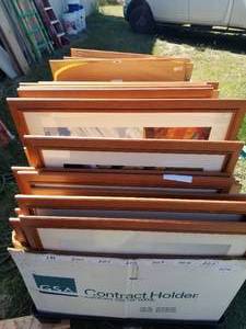 lot 201 image: Framed Prints all pictures have plexiglass, matting and foam board backings