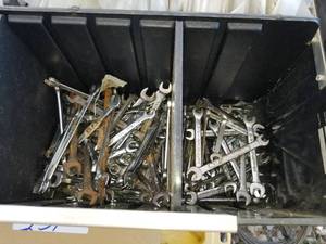 lot 232 image: Bin of wrenches
