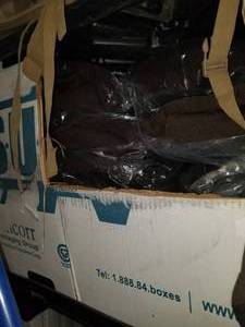 lot 235 image: Brown military Fleece Jackets (Bear Suits) most are new in bags size medium