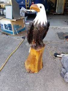 lot 289 image: Carved Wood Eagle