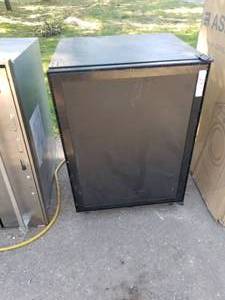 lot 297 image: ULINE 24 WINE COOLER Black DOOR OUT OF BOX