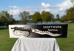 lot 68 image: Craftwoodwood Knife with Stand NIB
