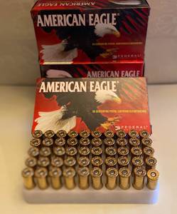 lot 61 image: American Eagle 50 centerfire cartridges 44 Rem Magnum Hollow points