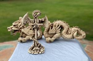 lot 121 image: Ceramic Dragons