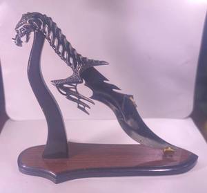 lot 134 image: Dragon Knife with Stand