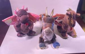 lot 136 image: TY Dragons (2) Plush Dragon (1)