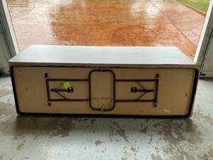 lot 143 image: 2 8ft Wooden Tables