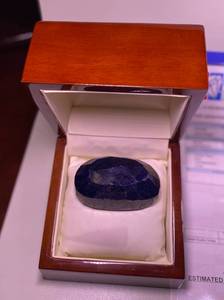 lot 160 image: Genuine Blue Sapphire (corundum) 1,345.25 tcw