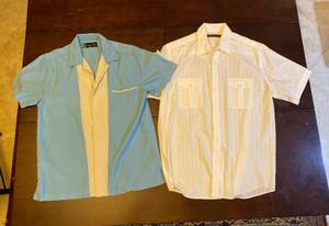 lot 186 image: Perry Ellis (L) And Steve and Barrys (s) shirts