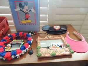lot 168 image: Mickey Mouse- photo album, ears, necklace and more