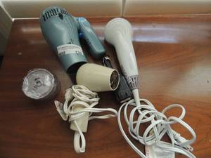lot 130 image: Various Conair hair dryers