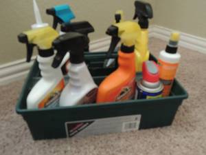 lot 117 image: Armor all car cleaner, tire shine wax, windshield cleaner and more