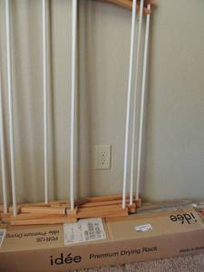 lot 134 image: Premium drying rack x 2,  put together one  new in box metal