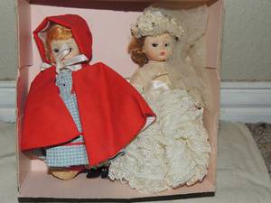 lot 81 image: Madame Alexander Dolls- 1 Bride,1 LIL RED RIDING Hood