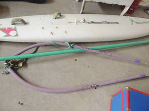 lot 222 image: Sail board  BIC Melody (1998-2000) longboard  MICKY ESKIMO GRAPHICS Sail board