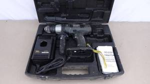 lot 13 image: Craftsman Industrial 18 volt 12 drilldriver with case & charger, no battery