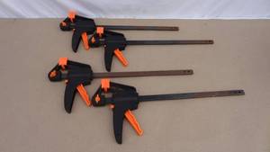 lot 21 image: 12 ratchet bar clamps, lot of 4
