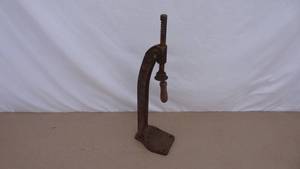 lot 38 image: Antique wine bottle cork press