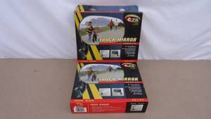 lot 46 image: Lot of 2 CIPA black truck mirrors #44009, universal fit