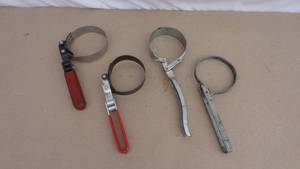 lot 60 image: Lot of 4 oil filter wrenches