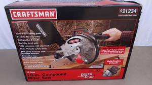 lot 114 image: Craftsman 10 compound miter saw, model 21234
