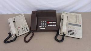 lot 133 image: Lot of 3 vintage desk phones