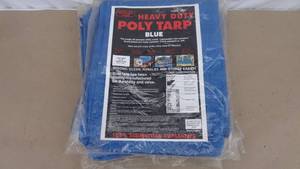 lot 142 image: Lot of 4 heavy duty tarps - 6x8