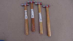 lot 159 image: Lot of 4 ball-peen hammers, 4 oz