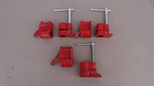 lot 163 image: Lot of 3 bar clamp ends, 2 that are 12 and 1 that is 34