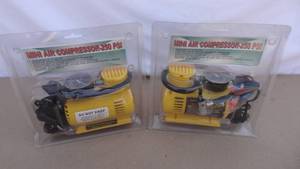 lot 164 image: Lot of 2 mini air compressors - 250 psi