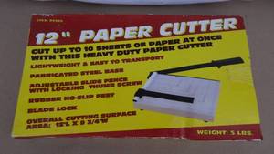 lot 171 image: 12 paper cutter