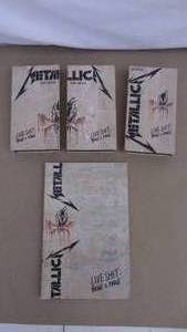 lot 182 image: Metallica Binge & Purge VHS set with tour book