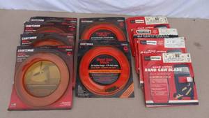 lot 213 image: Lot of 10 Craftsman 80 band saw blades, ALL Made in USA