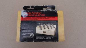 lot 214 image: Craftsman 5-piece forstner bit set, model 24040