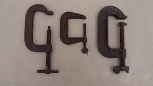 lot 87 image: Lot of 3 C clamps (Superclamp #44, Cincinnati Tool # 568, Jorgensen 4)