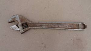lot 263 image: S-K #8012 12 adjustable wrench, made in USA