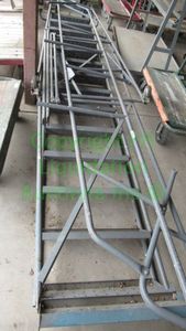 lot 368 image: Tri Arc steel warehouse portable stairs, unassembled includes hardware