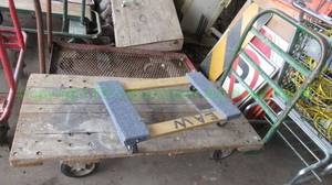 lot 359 image: Commercial industrial flat cart 27 x 54 and furniture flat cart
