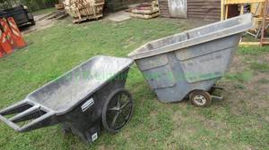 lot 280 image: Rubbermaid commercial products tilt dumpsters, 2 count