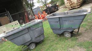 lot 279 image: Rubbermaid commercial products tilt dumpsters, 2 count