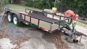 lot 260 image: Dual axle trailer 16ft, no title