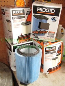 lot 13 image: Ridgid shop vac filters