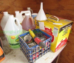 lot 14 image: Assorted cleaning supplies and more as shown