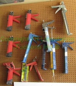lot 28 image: Assorted caulking dispenser guns as shown