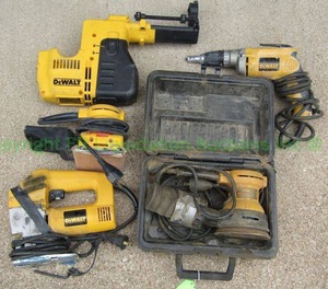lot 36 image: Dewalt assorted power tools and accessories as shown