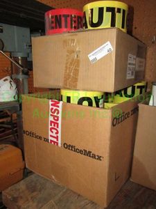 lot 40 image: Assorted rolls of Caution and Do Not Enter tape