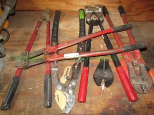 lot 45 image: Assorted bolt cutters and more as shown
