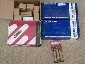 lot 64 image: Folger Adams electric door controls, Corbin Russwin door handles and more