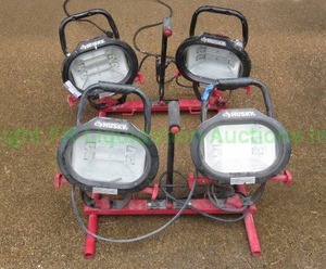 lot 289 image: Husky halogen utility lamps